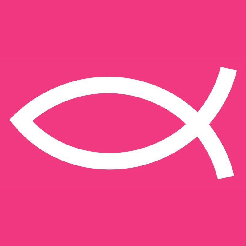 Jesus fish white Ichthys fish fish