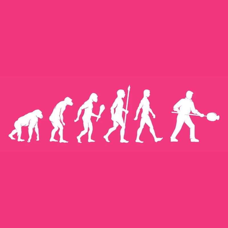 Lustige Glasbläser Evolution Glaser Geschenkidee