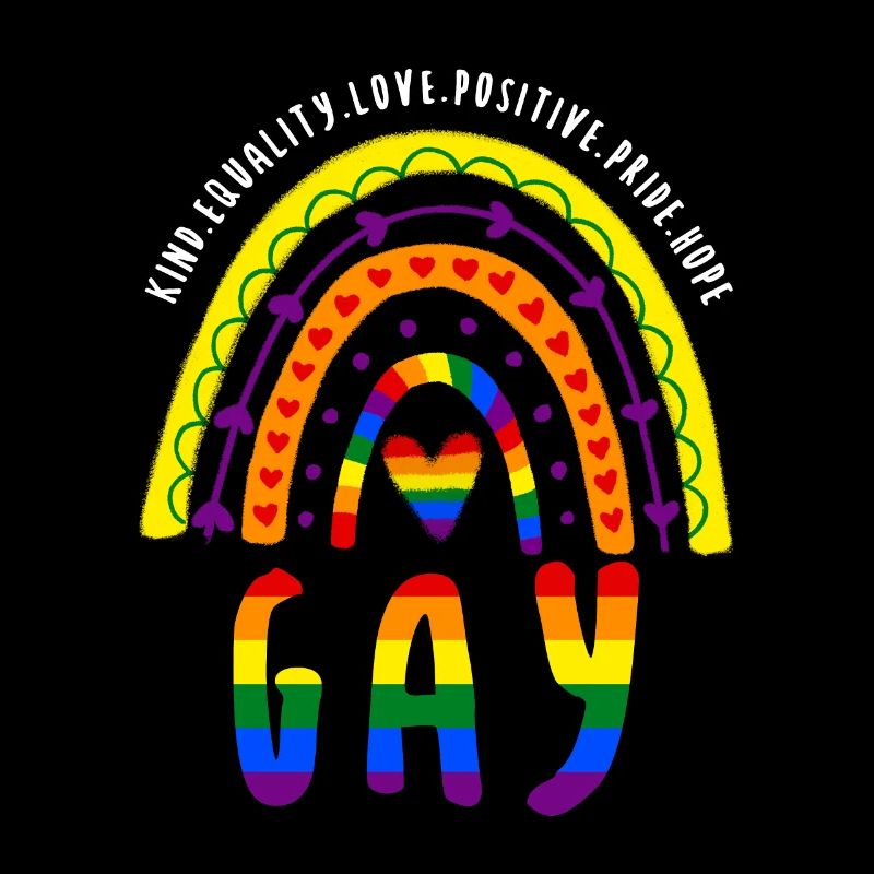 Spruch LGBT Gay Pride Boho Regenbogen