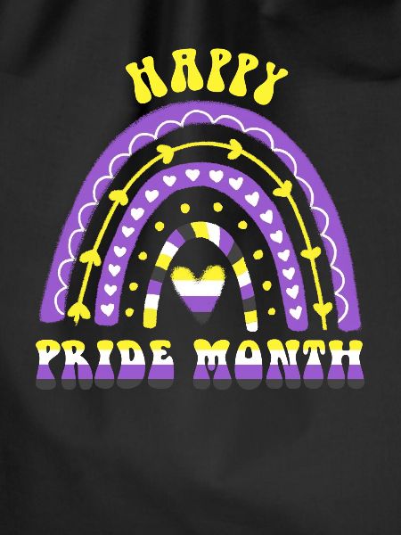 Happy Pride Month Nonbinary Regenbogen