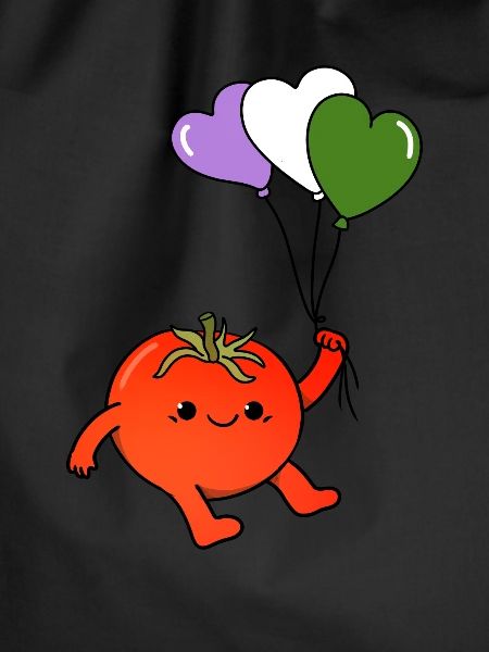 Tomate Herzballon Genderqueer Pride