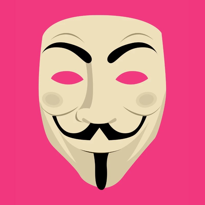 Mr. Anonymous Mask Computer Hacker