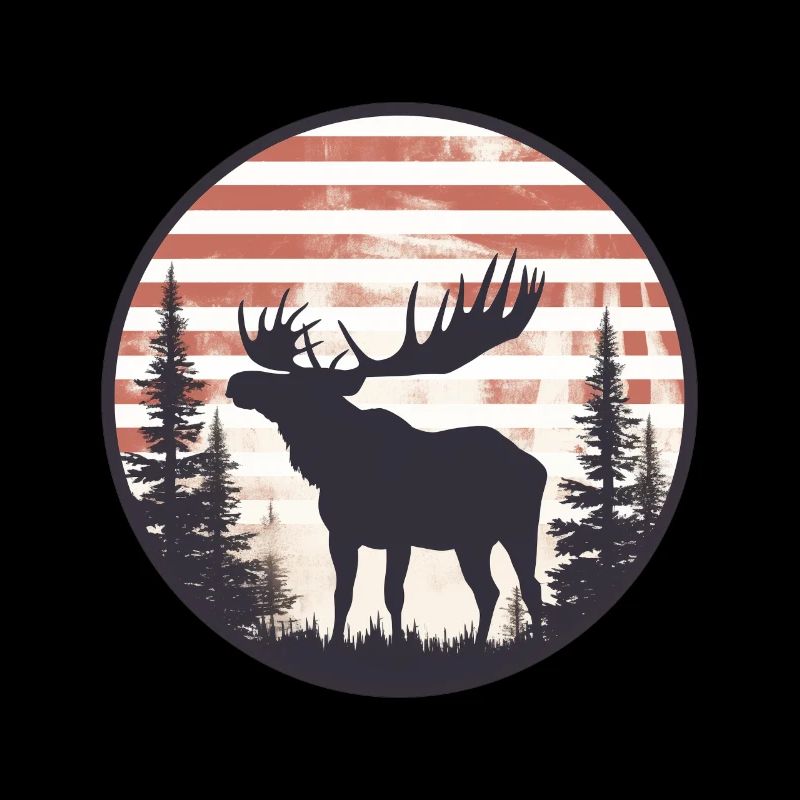 American Flag Moose