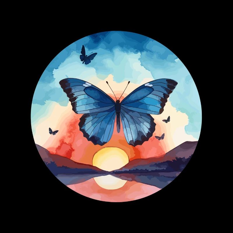 Blauer Morpho-Schmetterling
