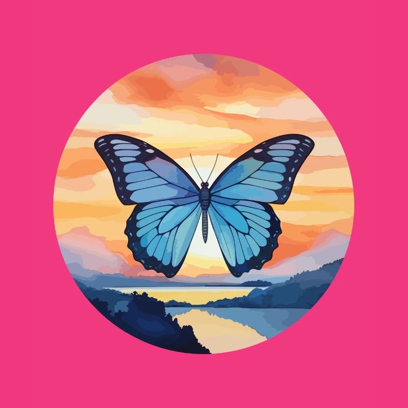 Morpho Papillon Bleu