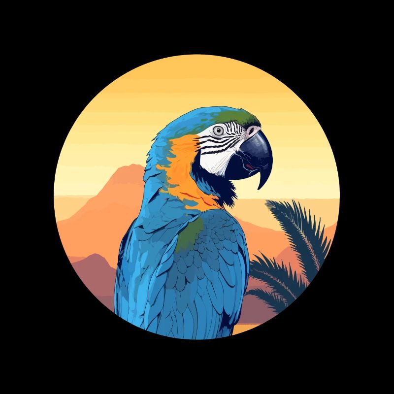 Ara bleu-or