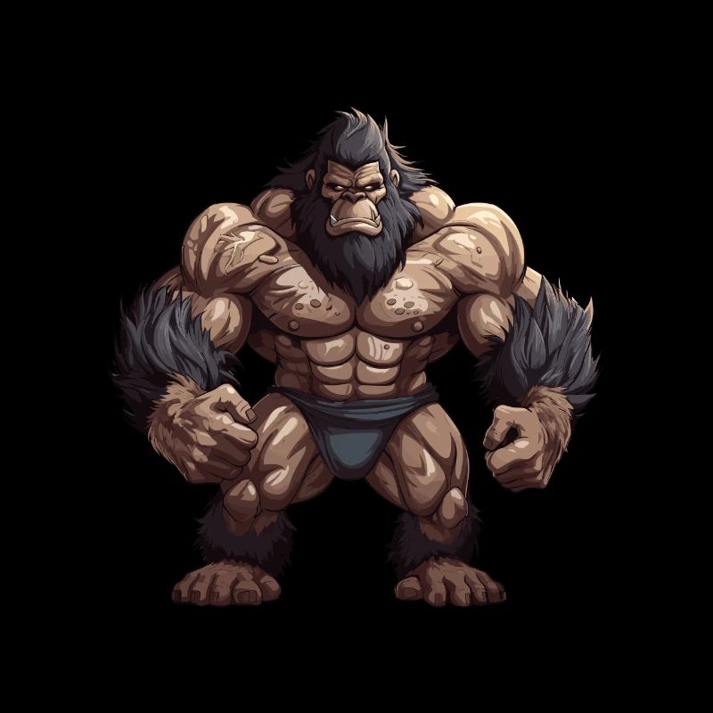 Bodybuilder Gorilla