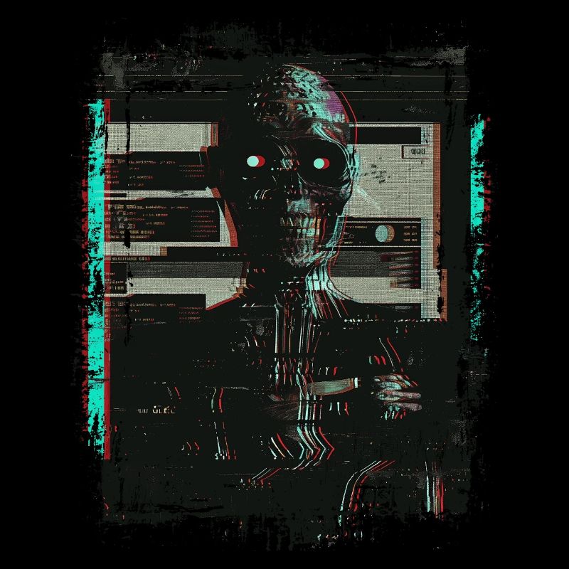 Zombie Horreur numérique Glitchcore Grunge Weirdcore