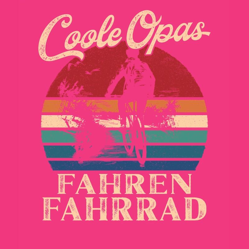 Cool Mpas Faisant Du Vélo Rétro Papy