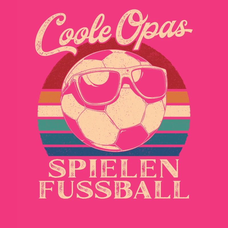 Coole Opas spielen Fußball Retro Großvater