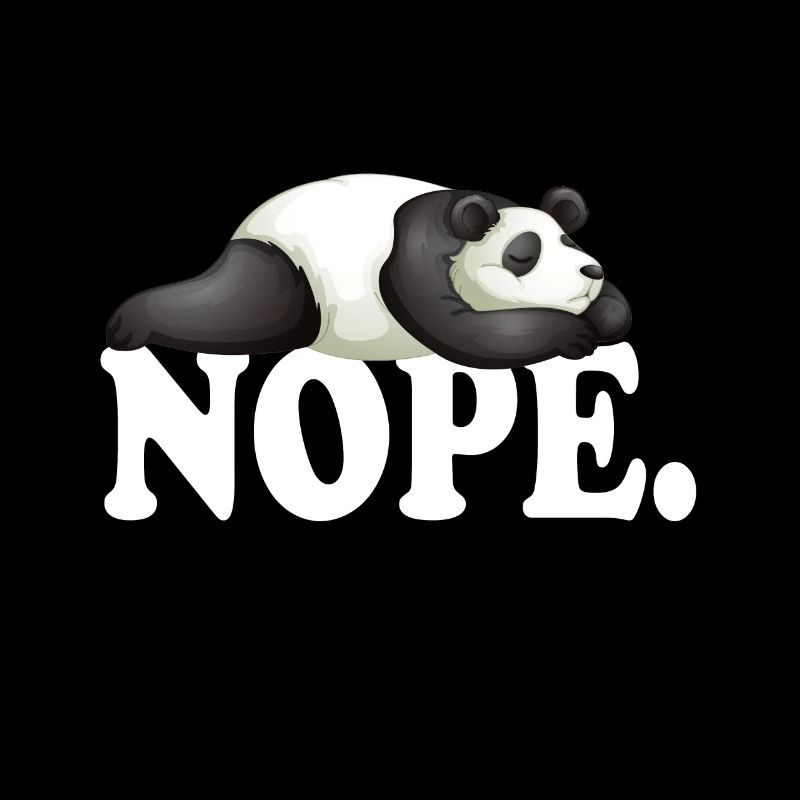 Nope Panda Design lustig
