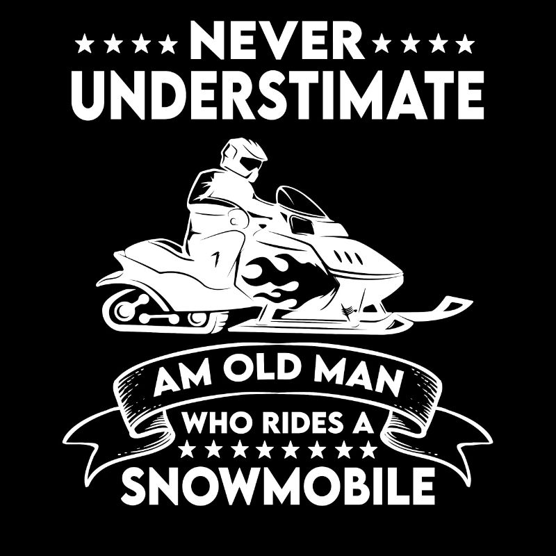 Snowmobile t-shirt gift men