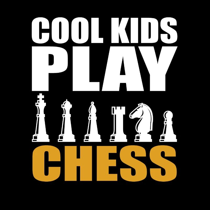 Coole Kinder Spielen Schach Geschenk
