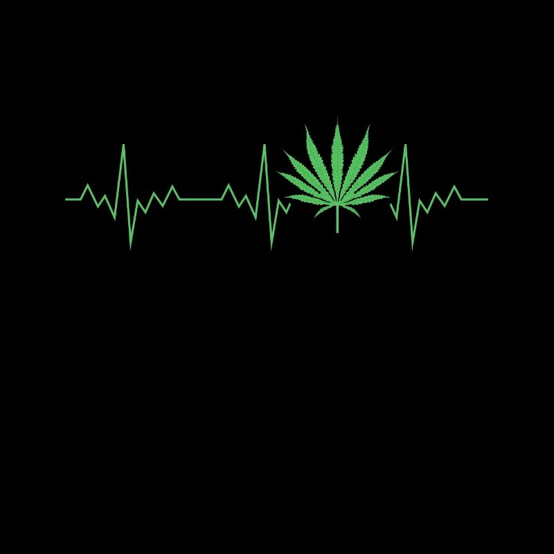 Cannabis Herzschlag Hanf Hanfblatt