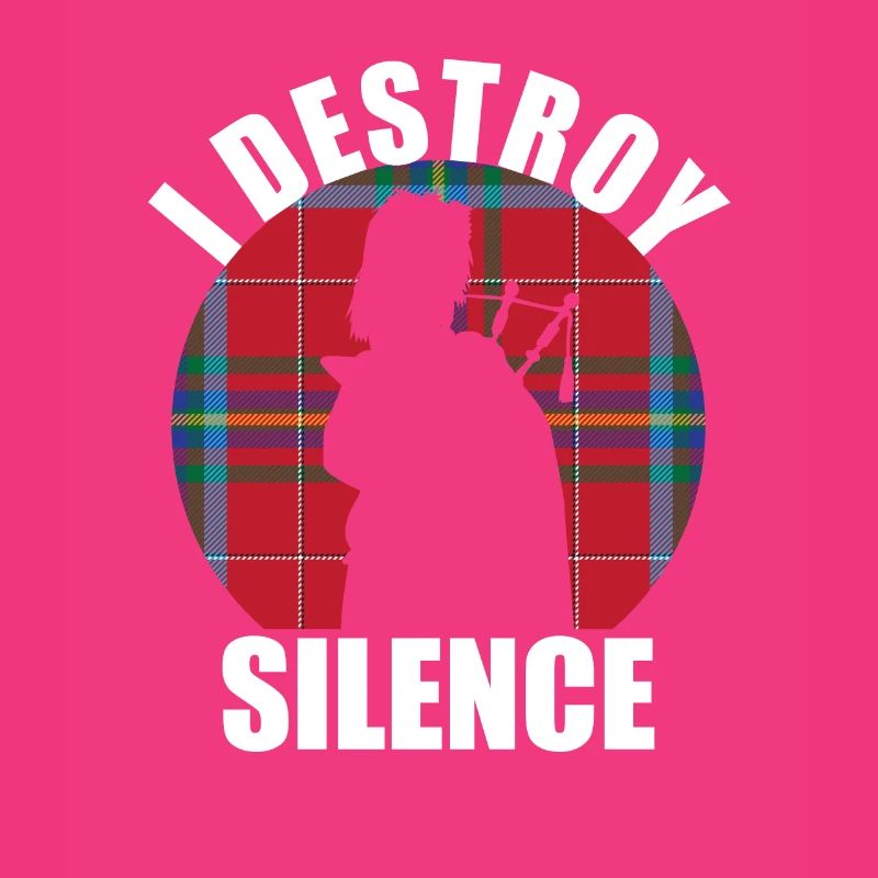 « I Destroy Silence » drôle de conception de cornemuse