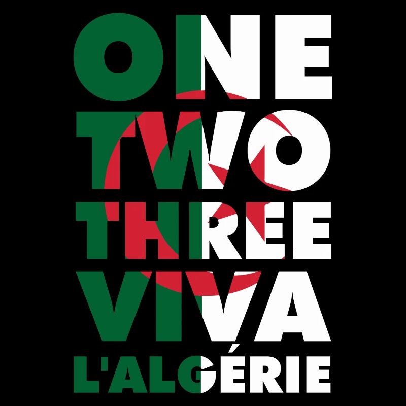 One two three viva l'algérie slogan DZ algérien