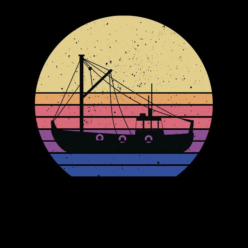 Fishing Cutter Retro Design