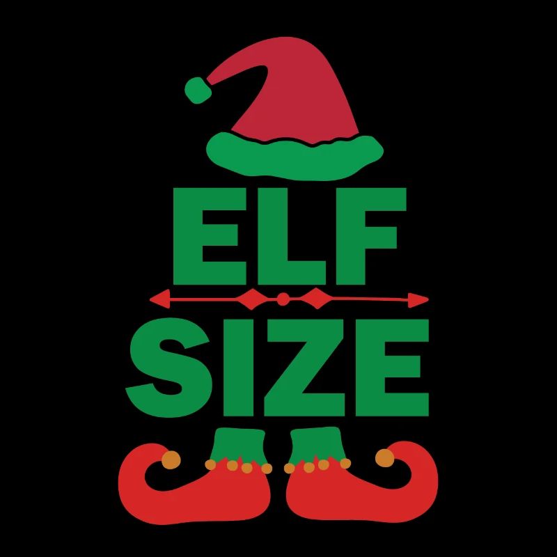 Lustiges Elfengröße Christmas Design