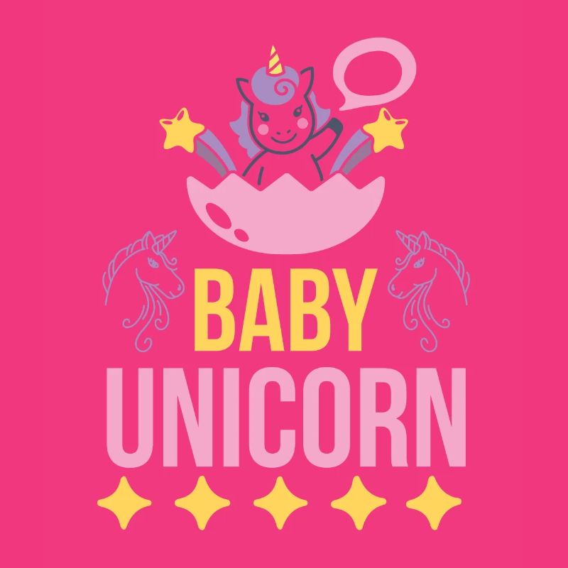 Bébé Einhorn Licorne