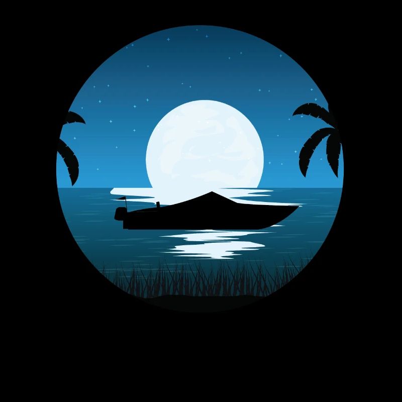 Motorboot Mond