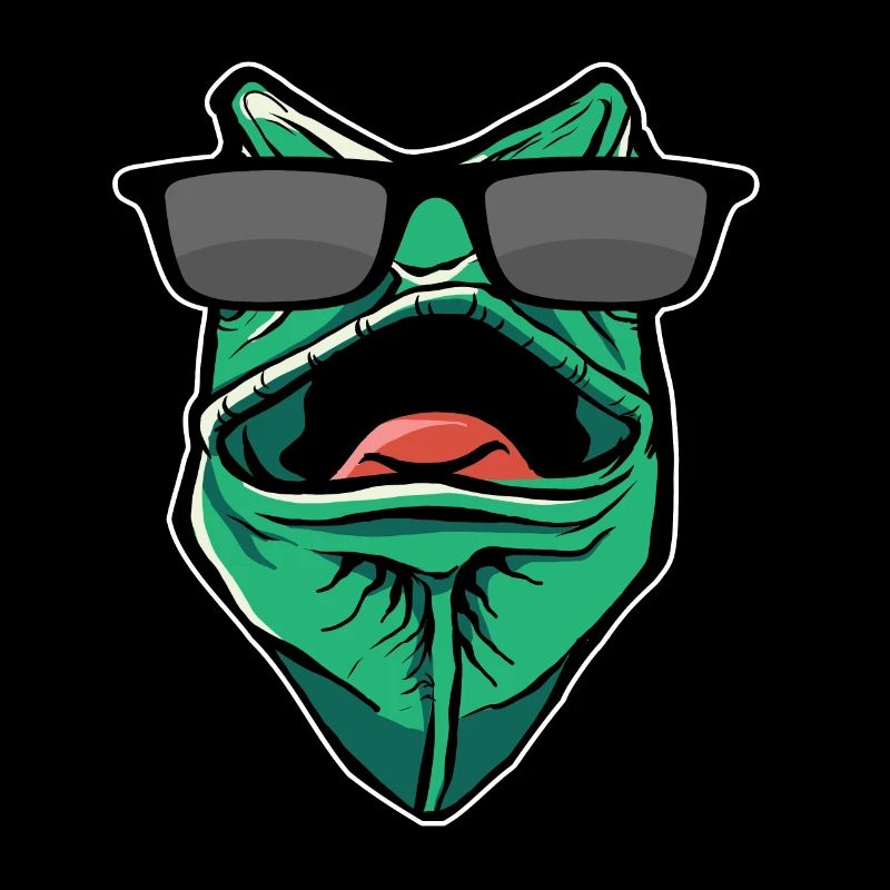 Funny Gecko With Sunglasses