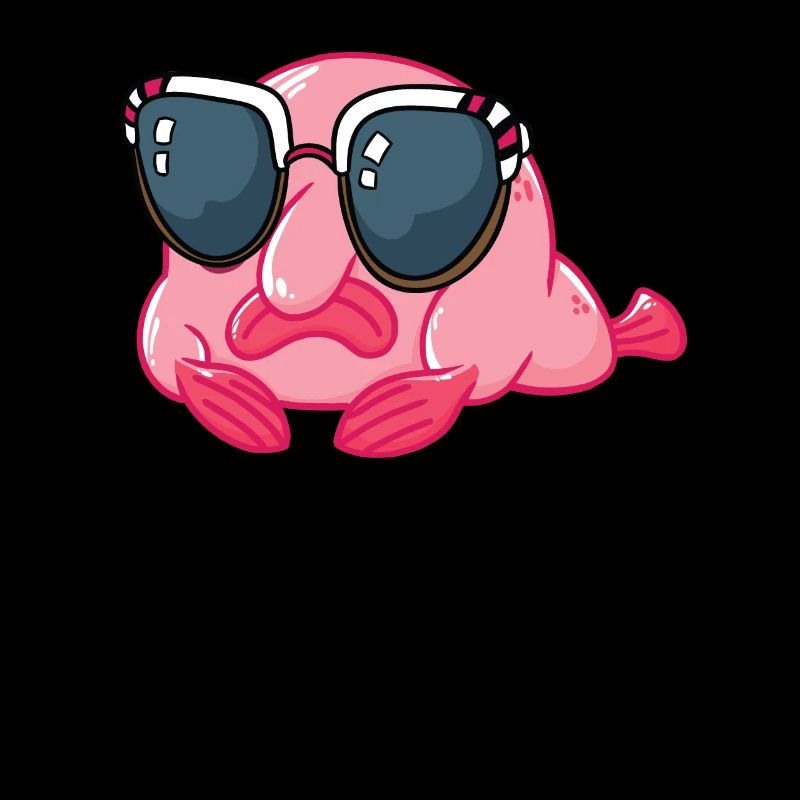 Blobfish with sunglasses