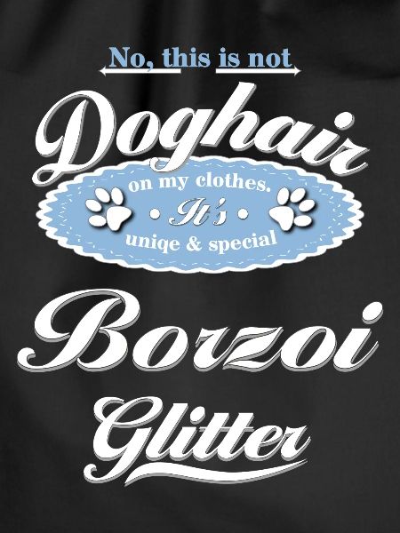 Dog glitter Borzoi