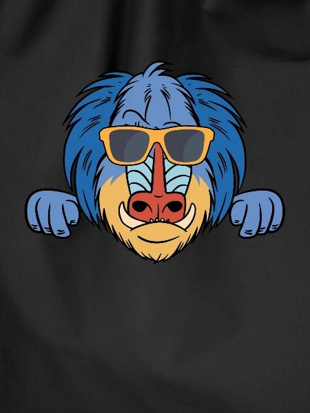 Baboon with sunglasses