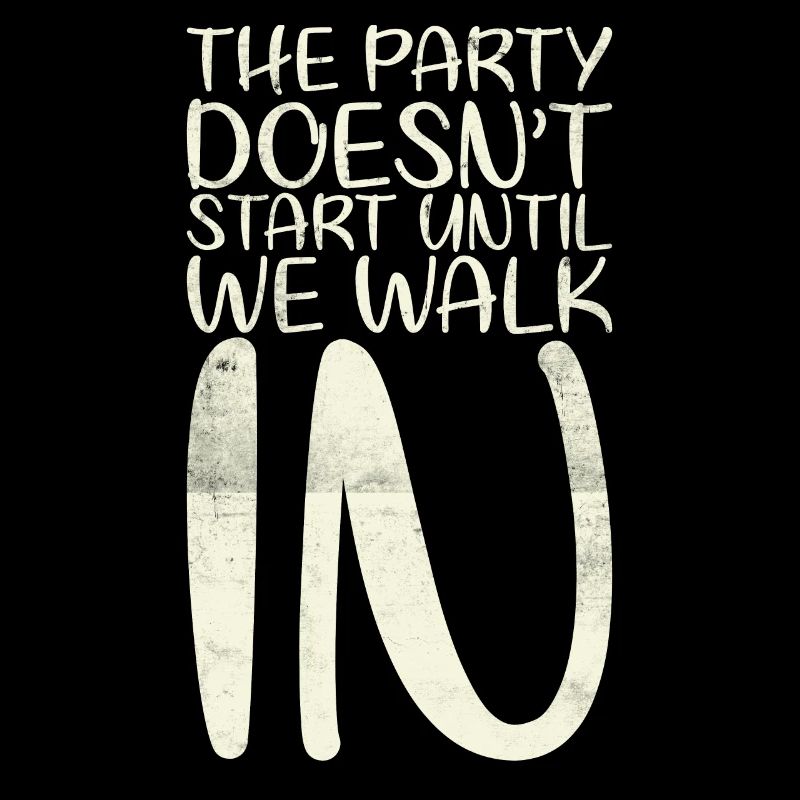 The party doesn't start until we work for the bride