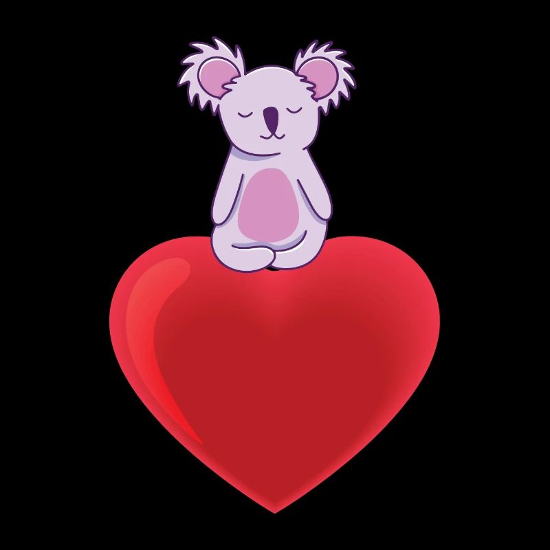 Doux Koala avec le cœur