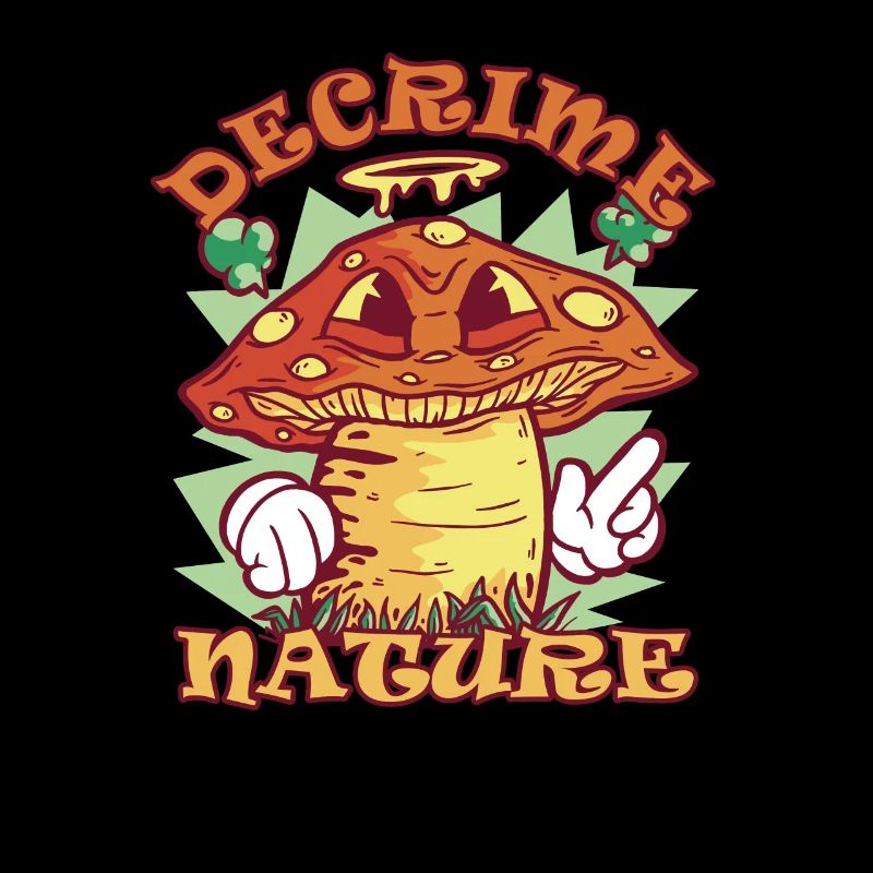 Decrime Nature Champignon coloré Trippy