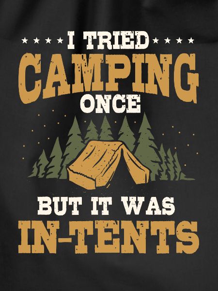 Funny camping pun