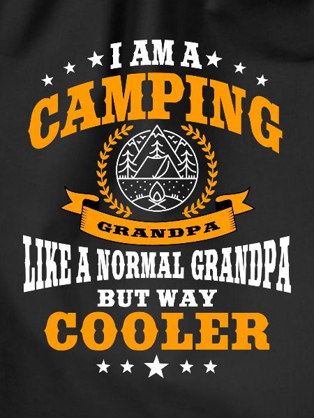 Fun camping grandpa