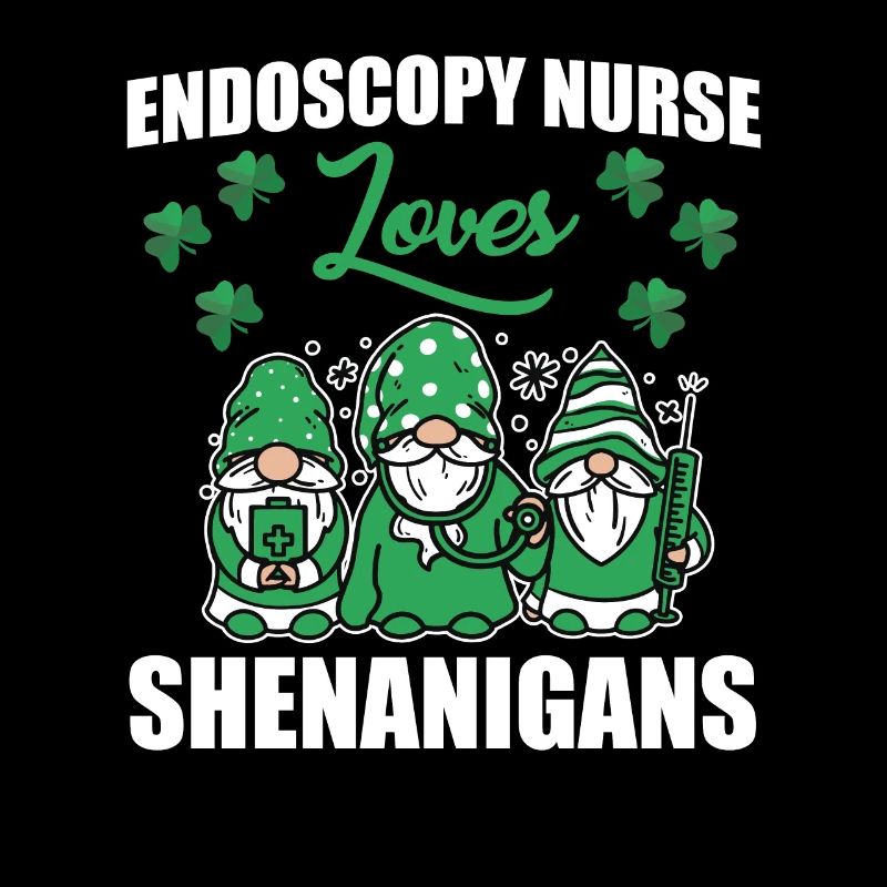 Endoskopie Krankenschwester St. Patricks Day