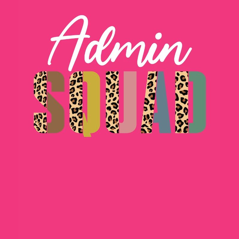 Admin squad leopard print