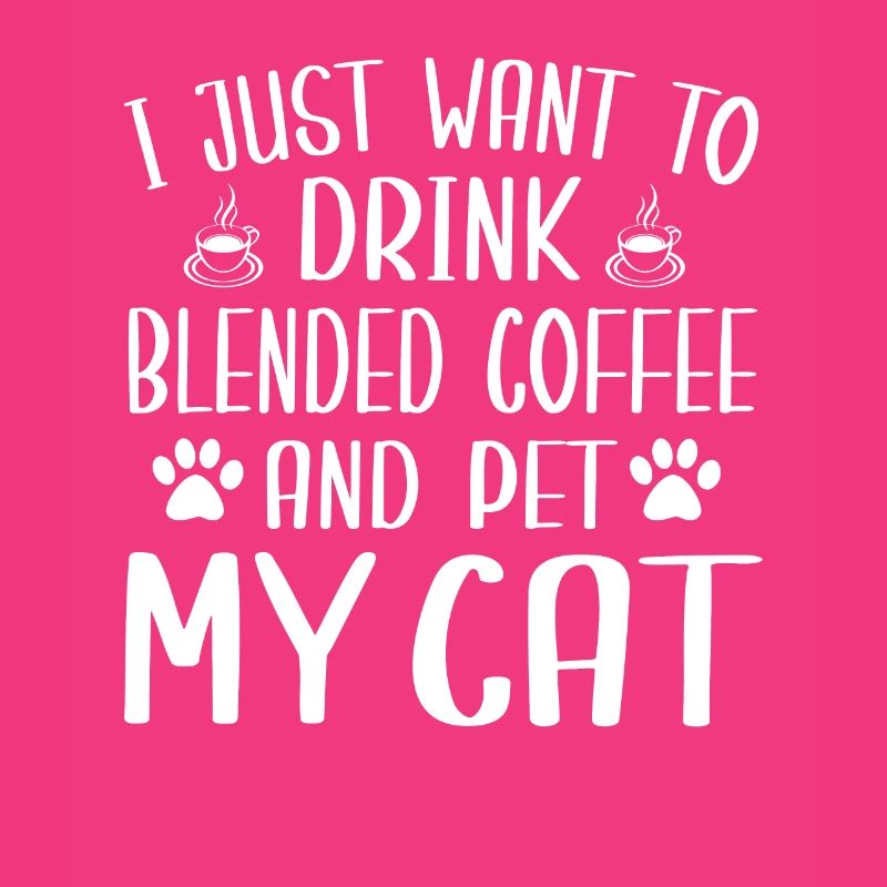 Fun mixed coffee and cat lovers