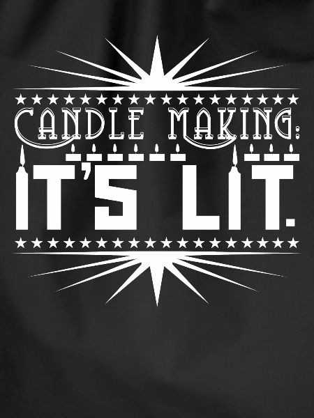 Candle making: it's lit.