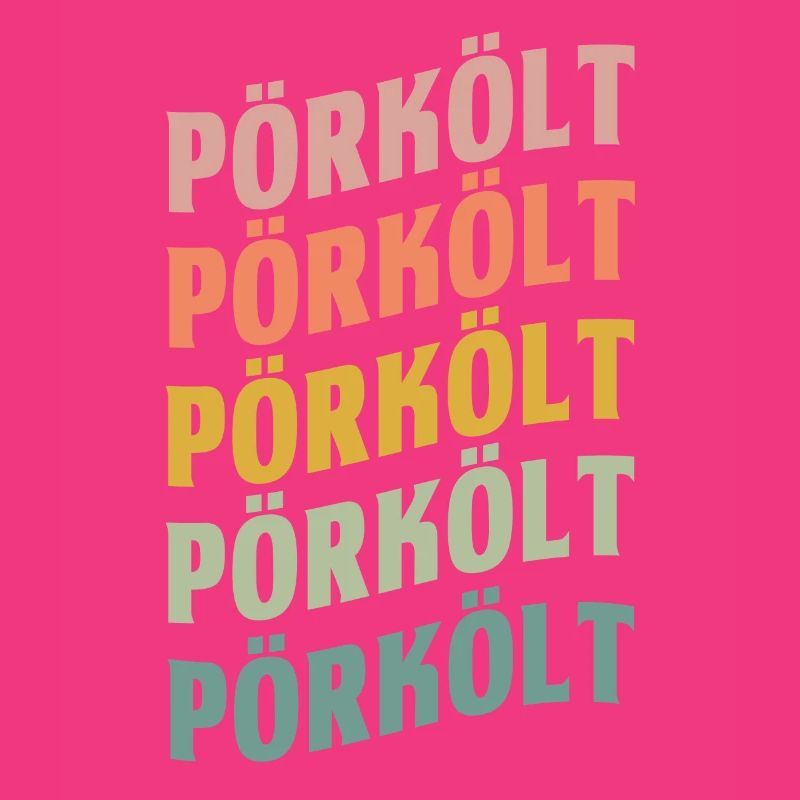 Pörkölt lettering
