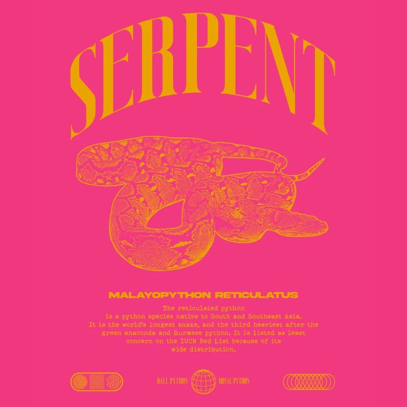 Reticulated Python Reptile Keeper Streetwear