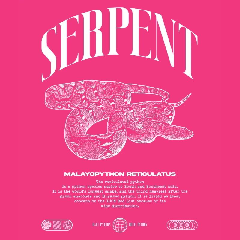 Reticulated Python Reptile Keeper Streetwear