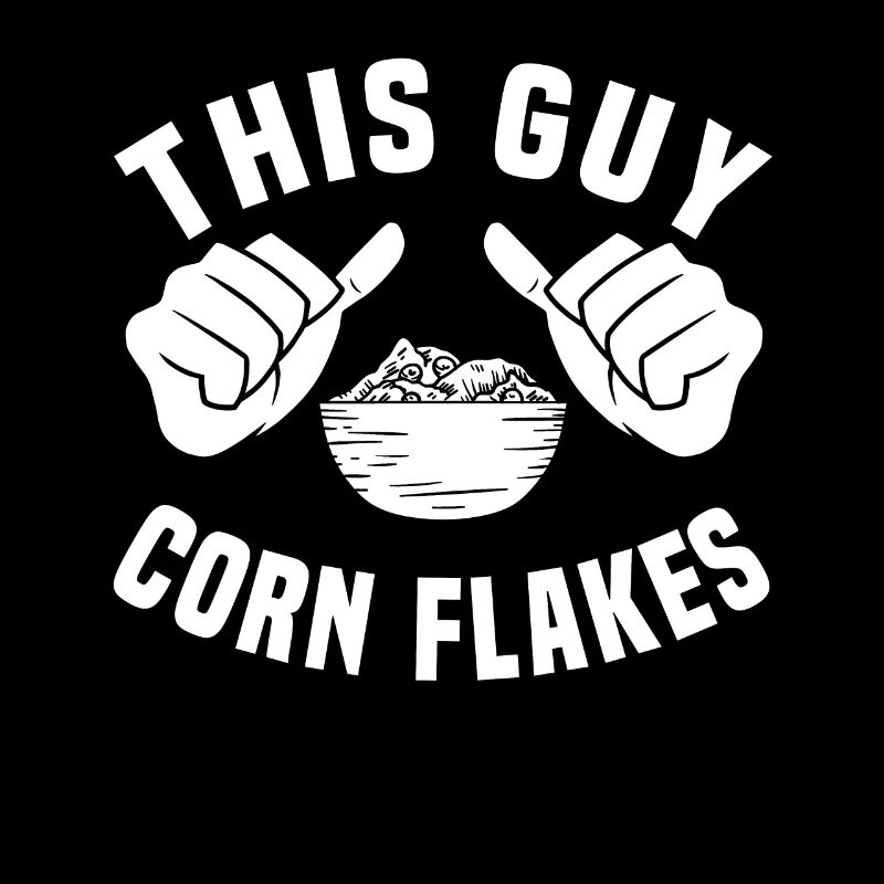 This guy loves cornflakes