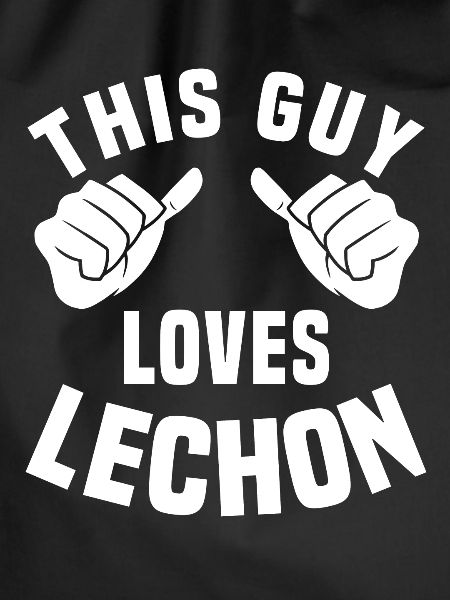 This guy loves lechon