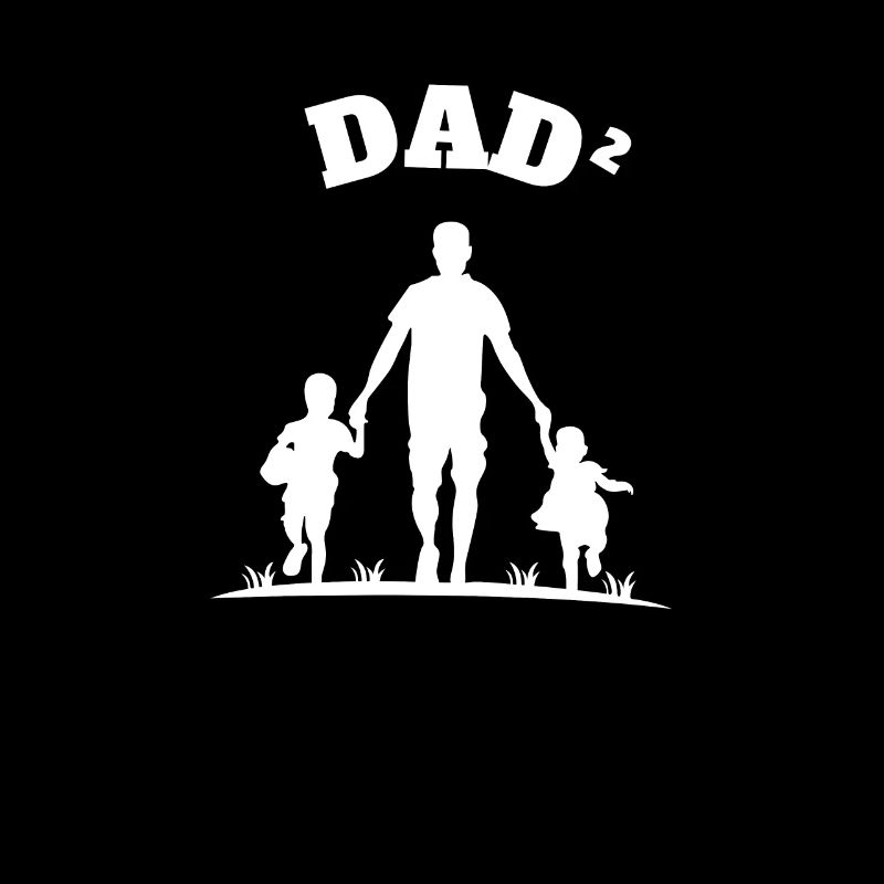 Dad² 2 Children White