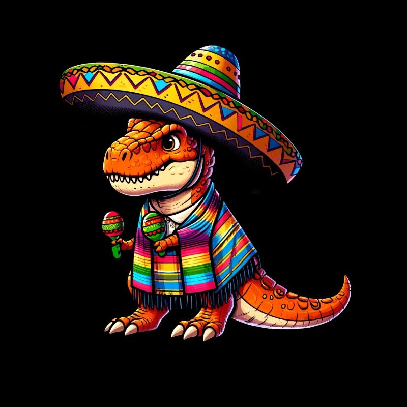Célébration du T-Rex du Cinco de Mayo au Mexique