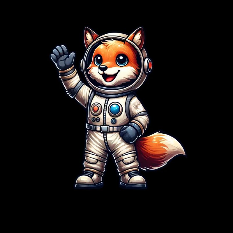 Astronaute Fox Espace Cosmonaute Univers