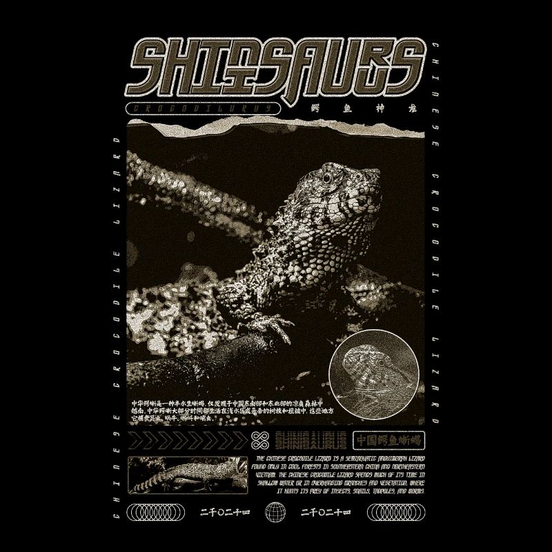 Chinesisches Krokodil Eidechse Shinisaurus Crocodilurus