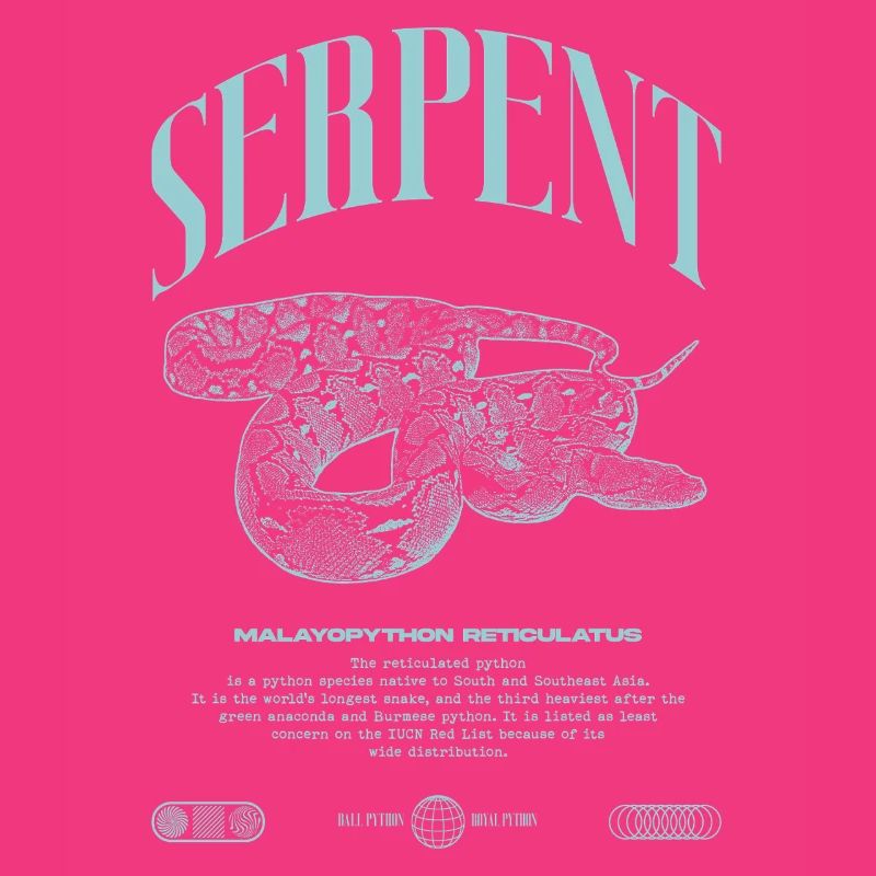 Reticulated Python Reptile Keeper Streetwear
