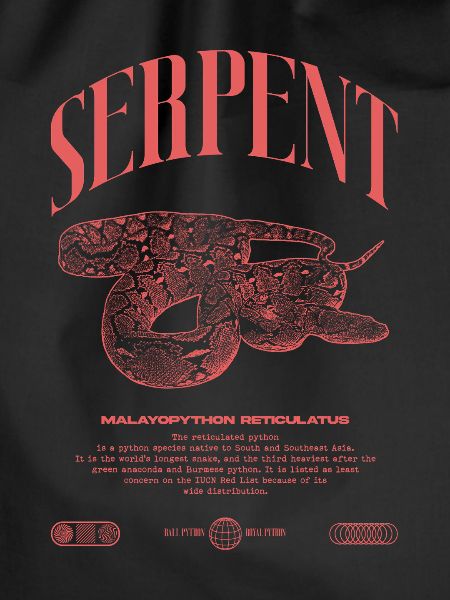 Retikulierte Python Reptile Keeper Streetwear