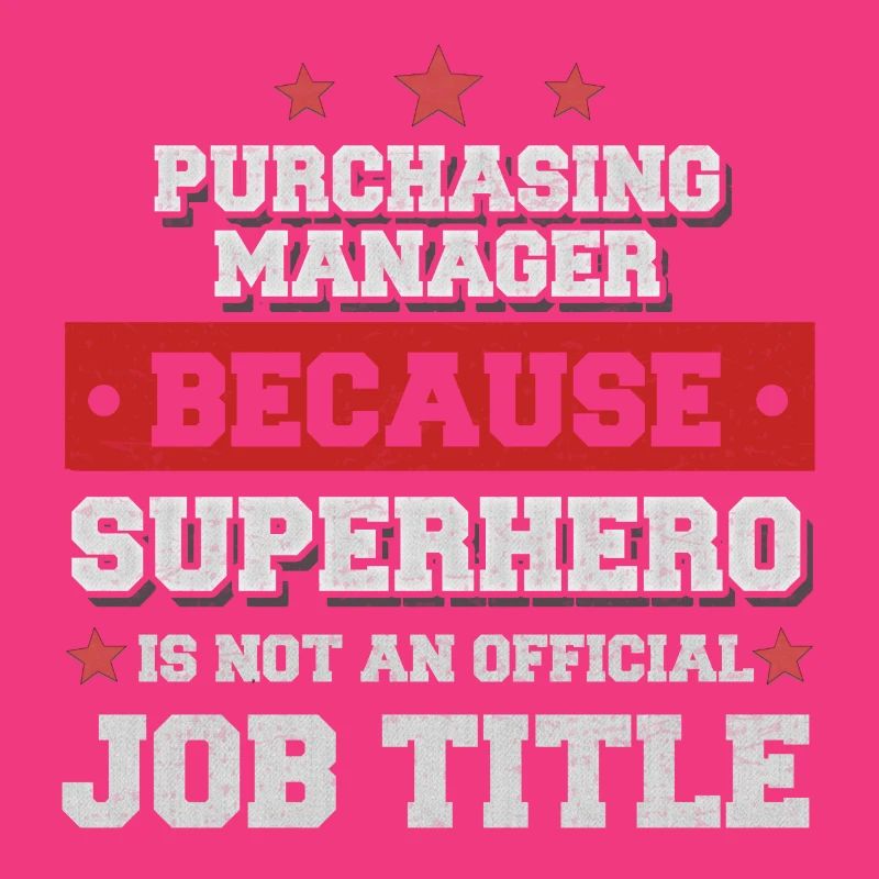 Responsable des achats Parce que Superhero n'est pas un emploi