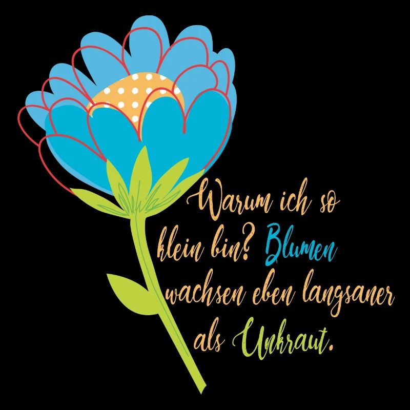 Blumen wachsen langsamer als Unkraut